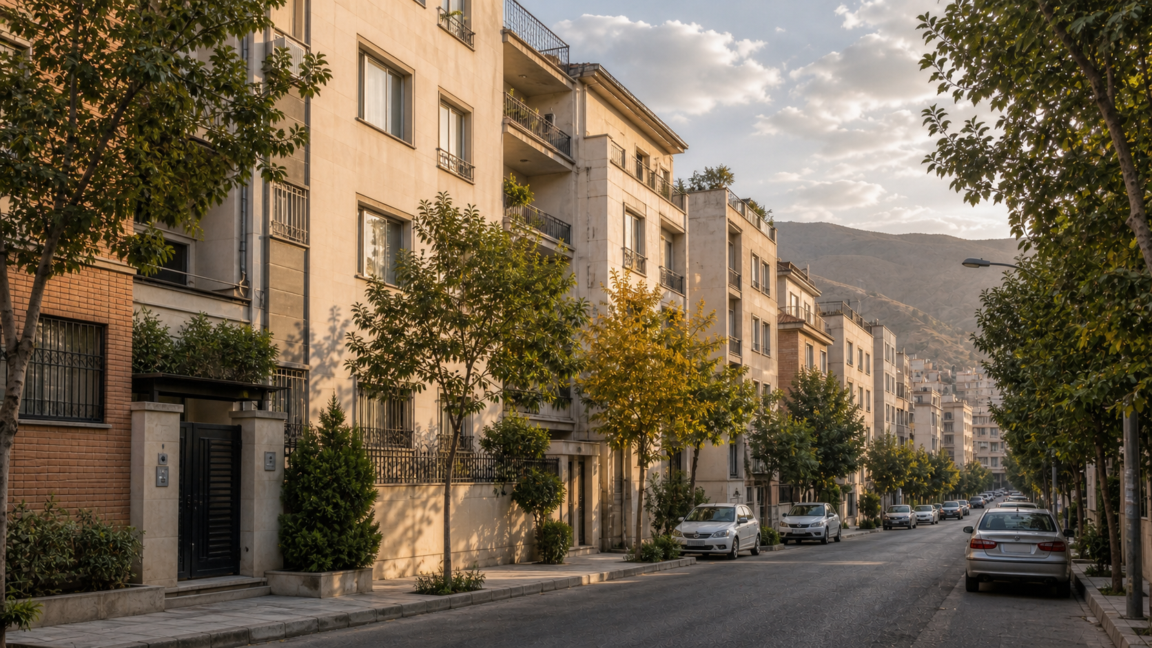 نقاشی ساختمان در طرشت